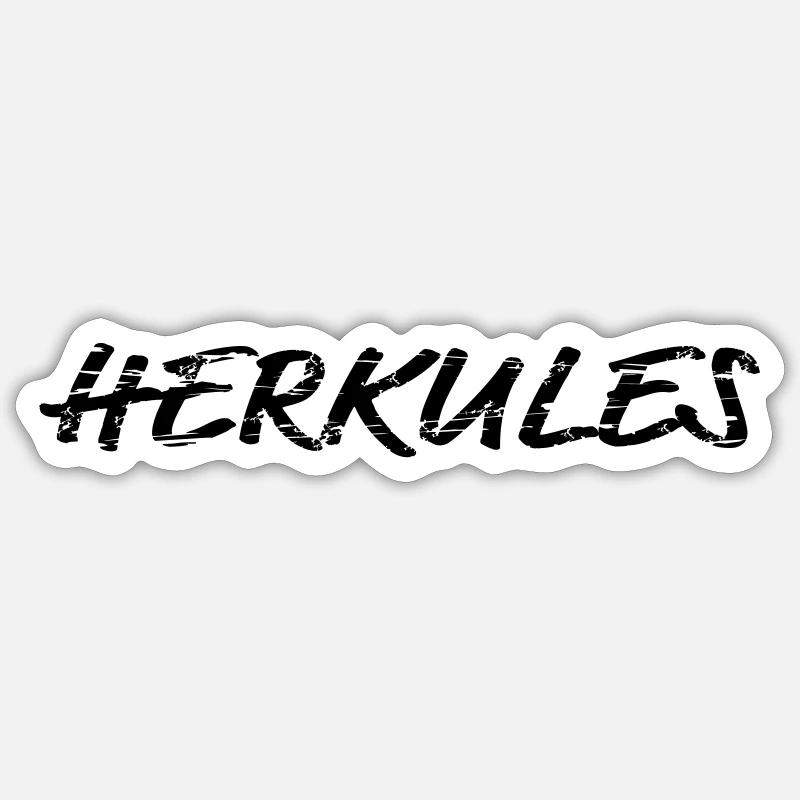 Herkules - Sticker Größe S (10 x 10 cm) - Mattweiß