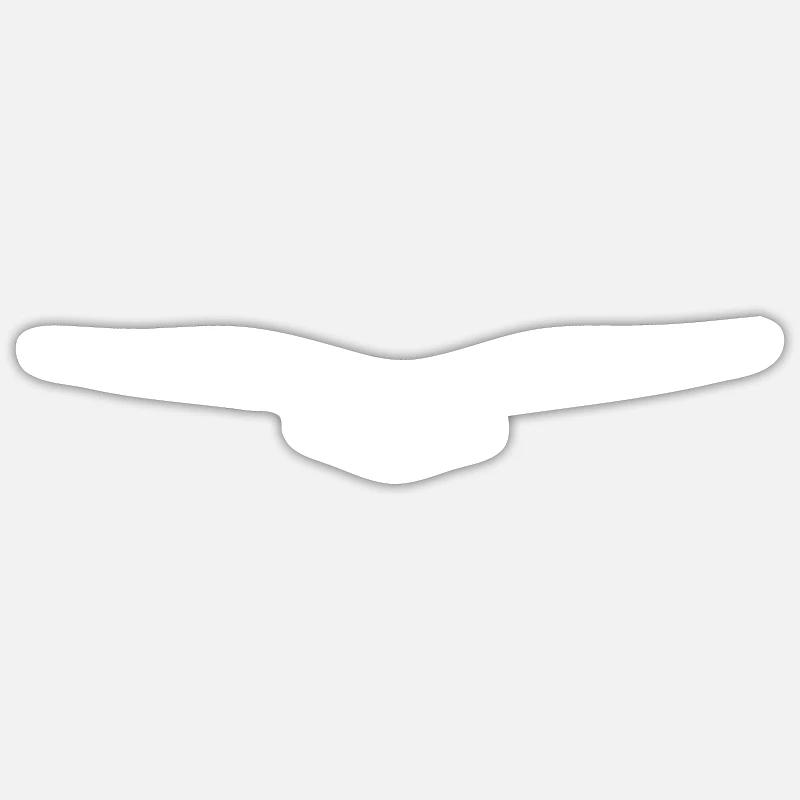 Aigle volant élégant - Sticker taille S (10 x 10 cm) - blanc mat