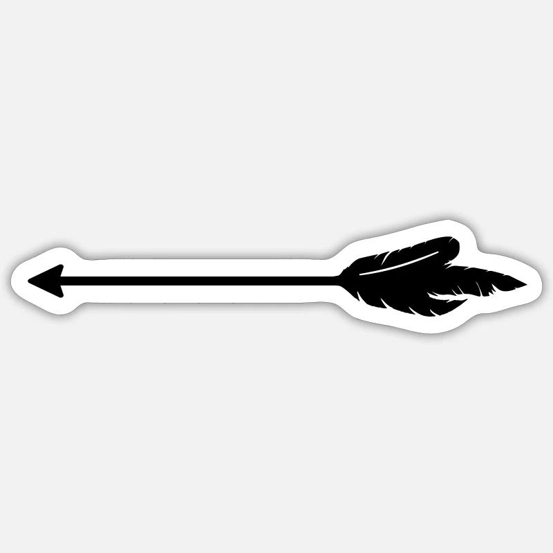 Arrow Icon - Sticker size S (10 x 10 cm) - white matte