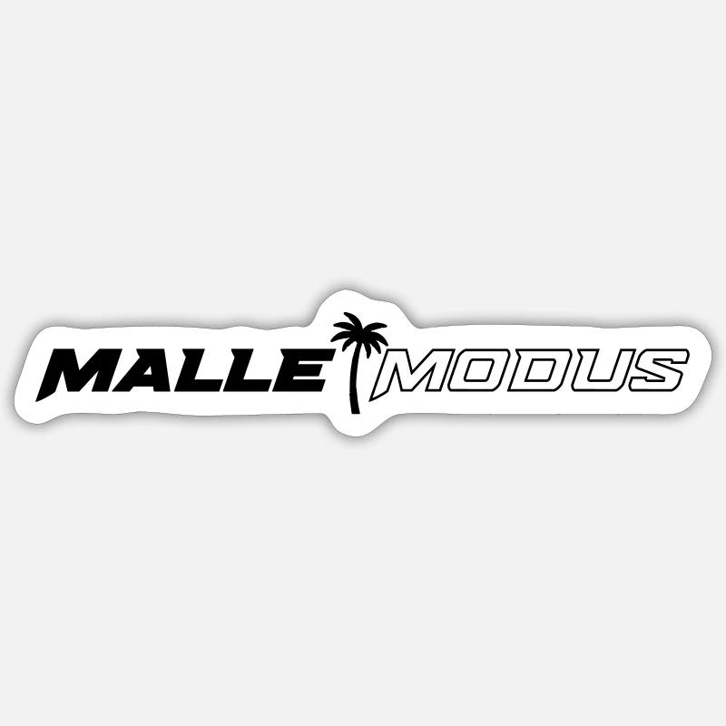 Malle Modus Spruch Mallorca Sticker Größe S (10 x 10 cm)