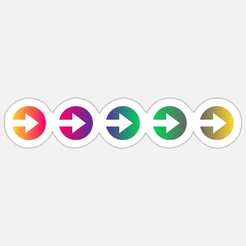 Flèches Sticker taille S (10 x 10 cm)