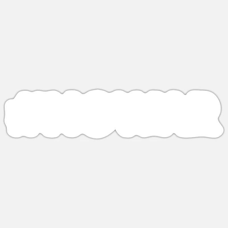 No war - Sticker taille S (10 x 10 cm) - blanc mat