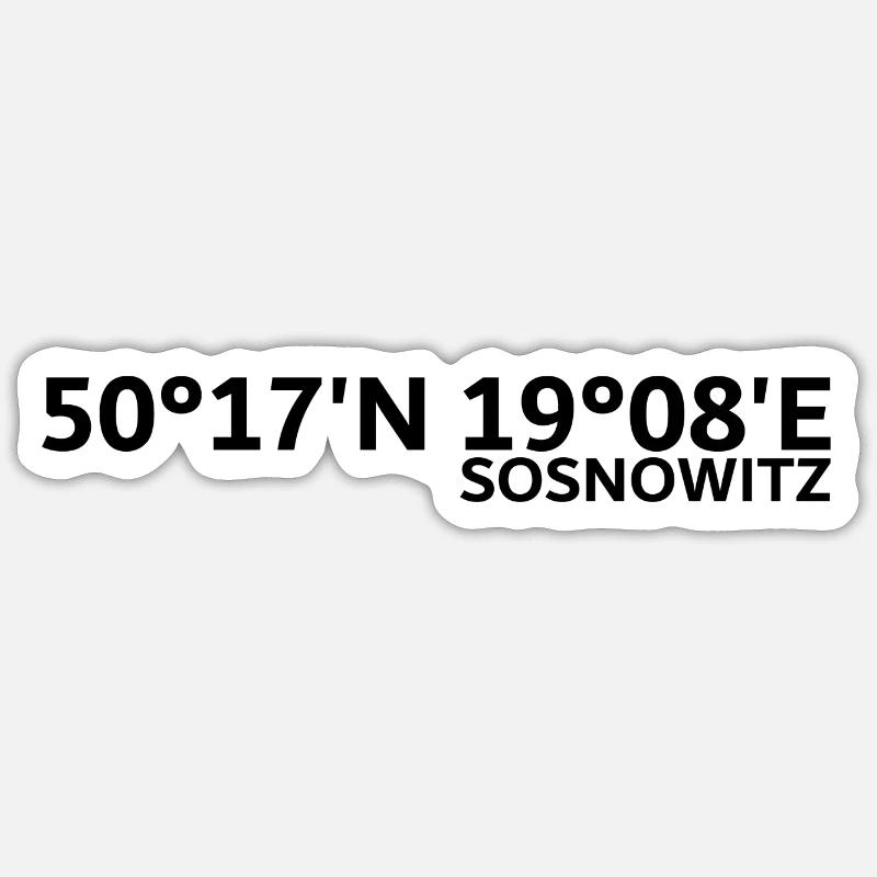 Coordonnées de Sosnowitz Sticker taille S (10 x 10 cm)