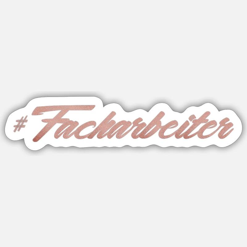 Facharbeiter Sticker Größe S (10 x 10 cm)