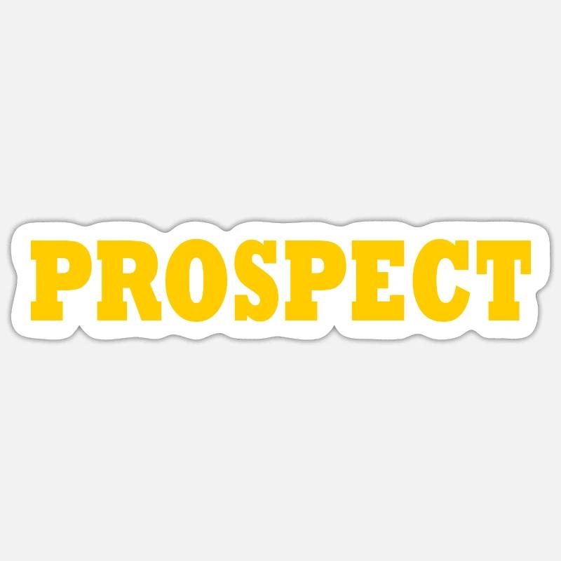 Prospect - Sticker Größe S (10 x 10 cm) - Mattweiß