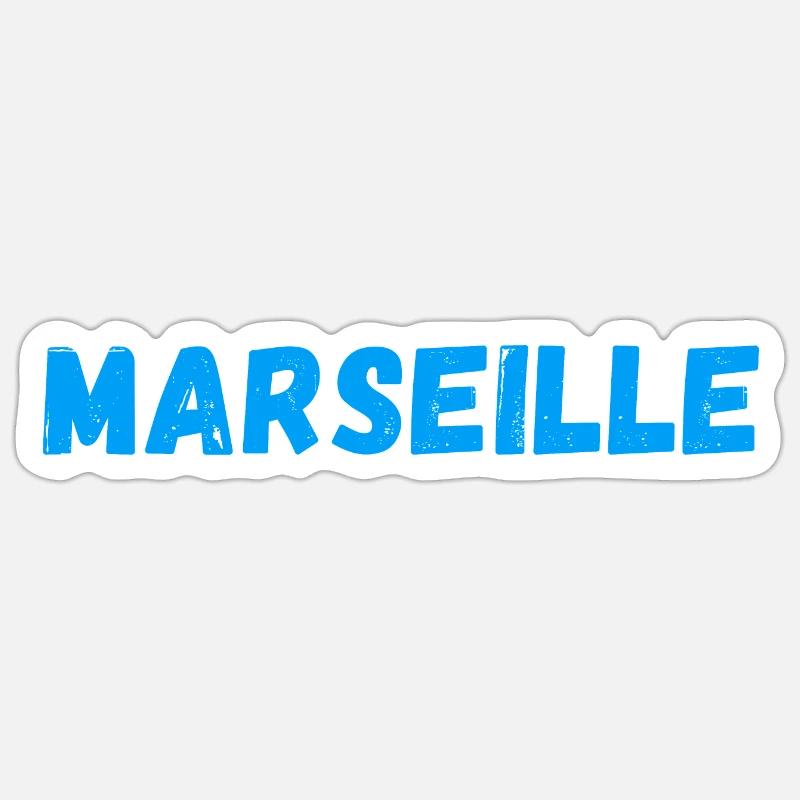 Marseille cité phocéenne Sticker taille S (10 x 10 cm)