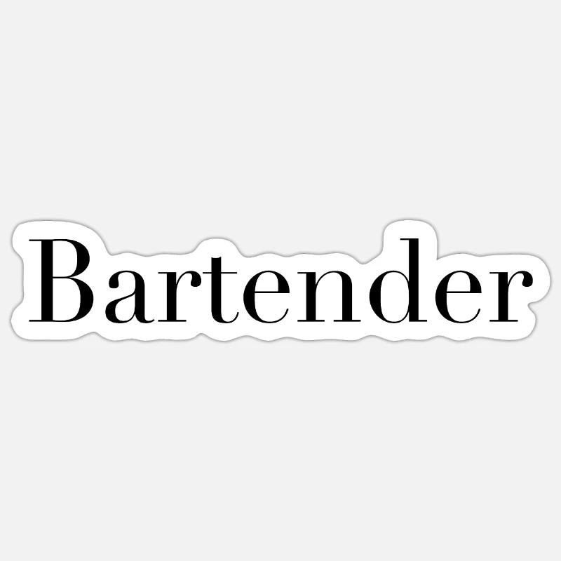 Bartender Sticker size S (10 x 10 cm)