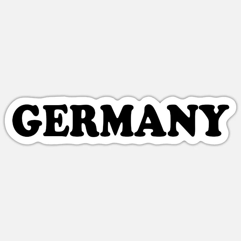 Germany - Sticker size S (10 x 10 cm) - white matte