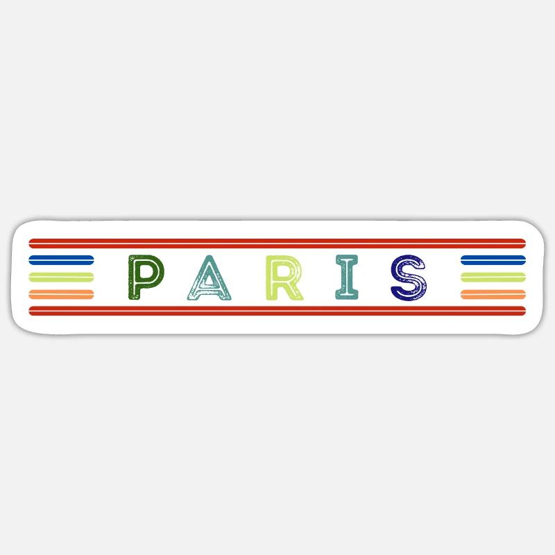 Paris - Sticker taille S (10 x 10 cm) - blanc mat