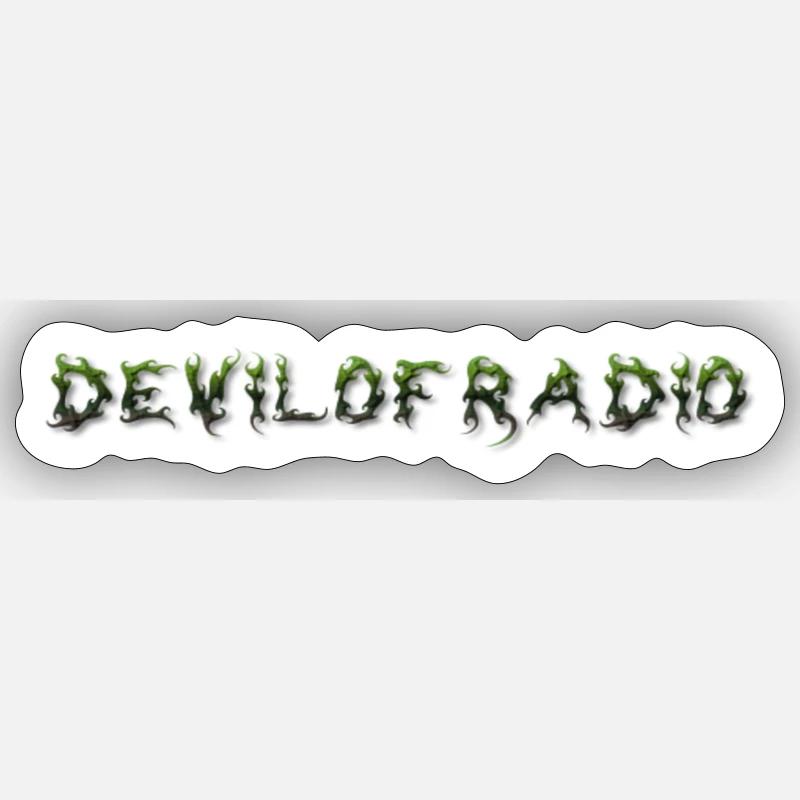 Devil01 - Sticker Größe S (10 x 10 cm) - Mattweiß
