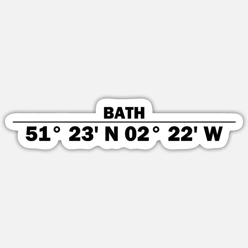 Bath coordinates Sticker size S (10 x 10 cm)
