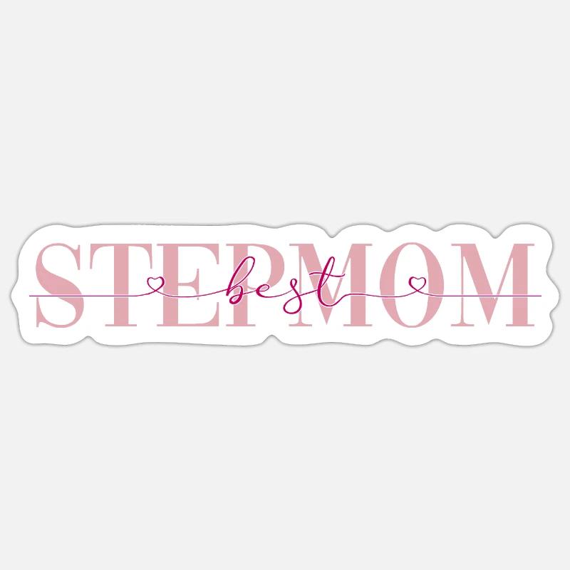 Beste Stiefmutter Geschenk Familie Mama Mutter Sticker Größe S (10 x 10 cm)