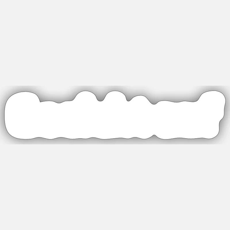 Geeicht auf - Sticker Größe S (10 x 10 cm) - Mattweiß