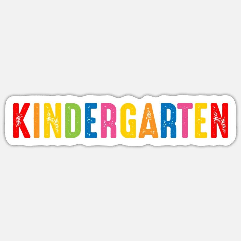 Kindergarten - Sticker size S (10 x 10 cm) - white matte