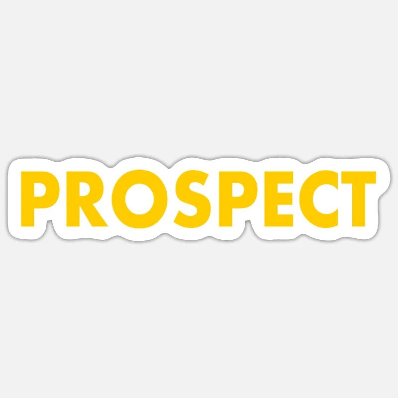Prospect - Sticker size S (10 x 10 cm) - white matte