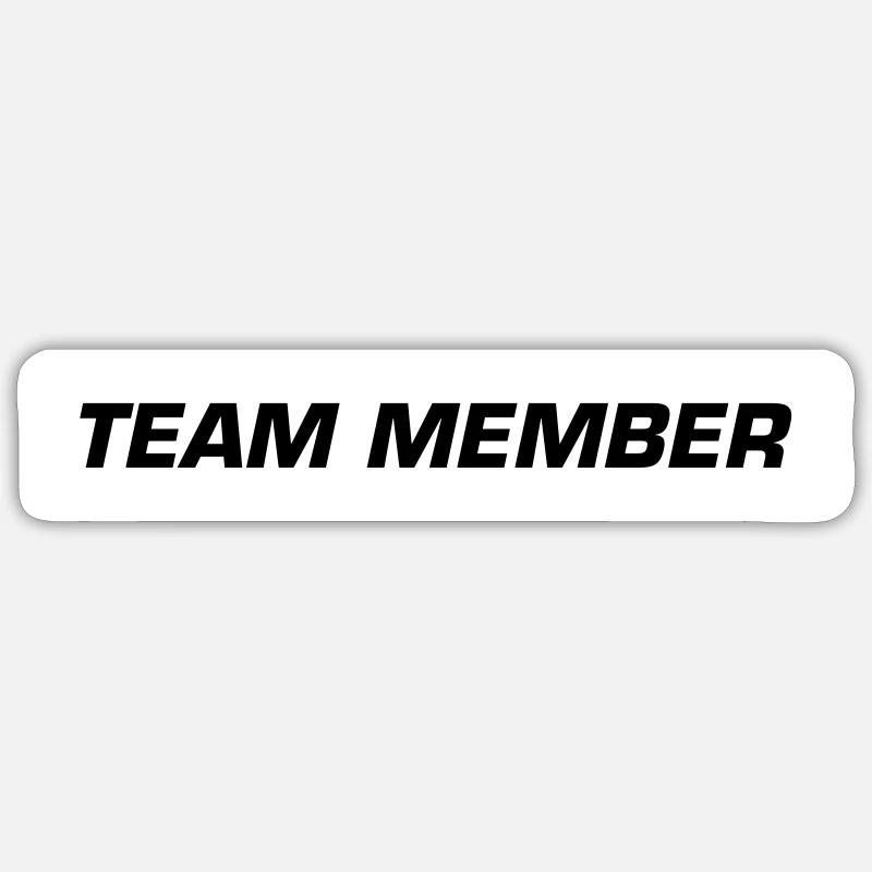 Membres de l’équipe - Sticker taille S (10 x 10 cm) - blanc mat
