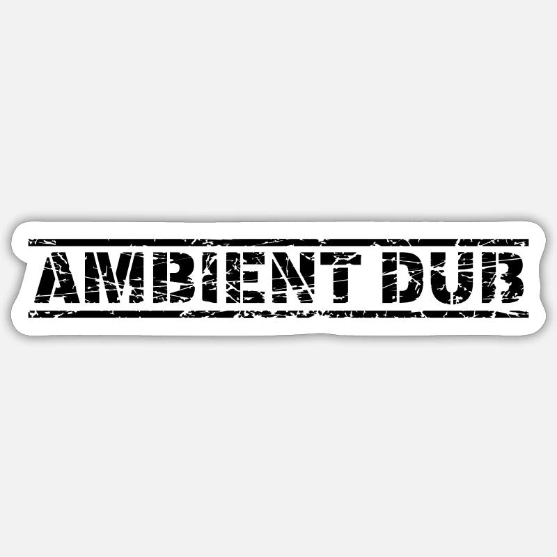 Dub ambiant - Sticker taille S (10 x 10 cm) - blanc mat