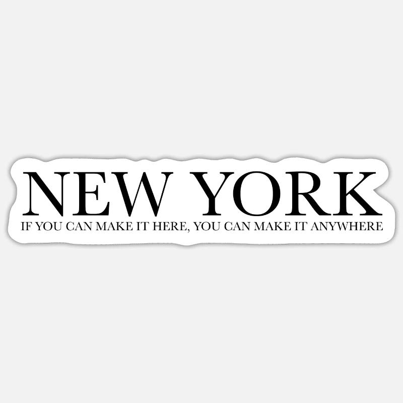 NYC MAKE IT Sticker size S (10 x 10 cm)