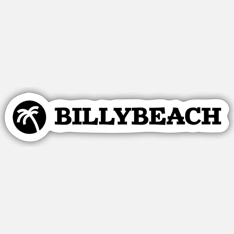 BILLYBEACH - Sticker size S (10 x 10 cm) - white matte