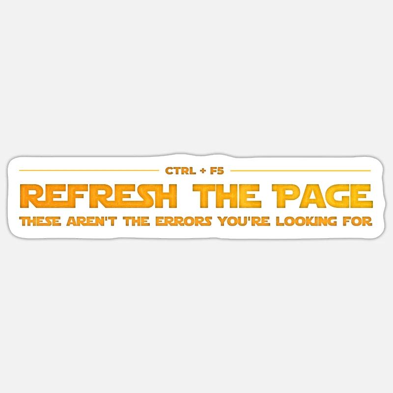 Refresh the page - These aren't the errors... Sticker size S (10 x 10 cm)