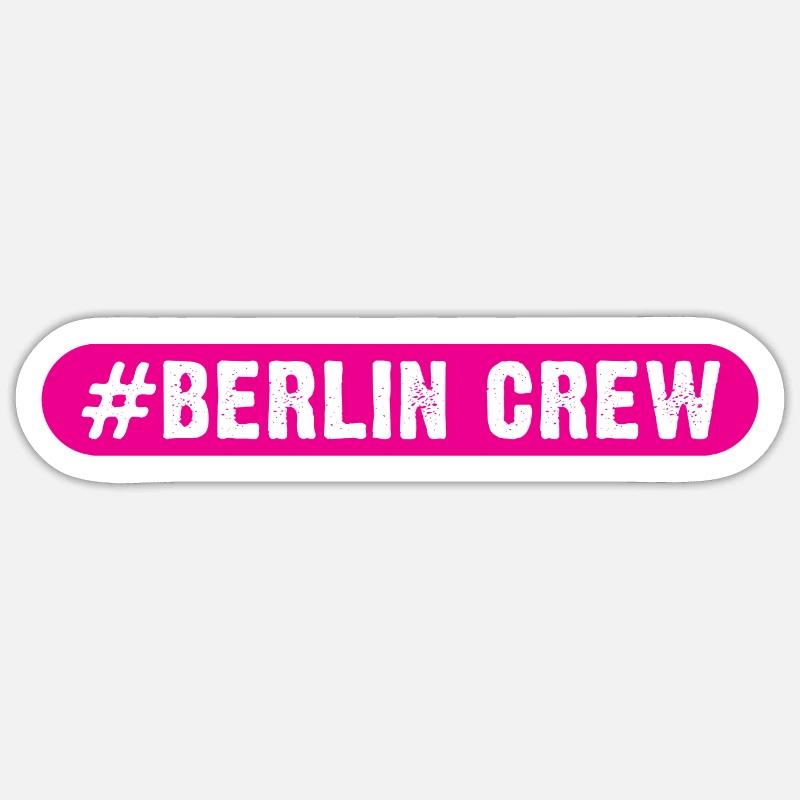 Berlin Crew - Sticker size S (10 x 10 cm) - white matte