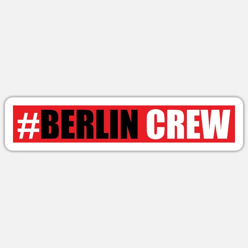 Équipage de Berlin - Sticker taille S (10 x 10 cm) - blanc mat