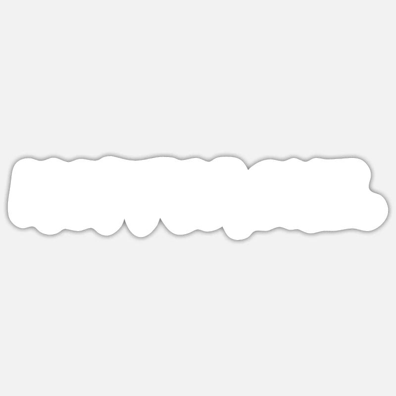 kopfsache - Sticker Größe S (10 x 10 cm) - Mattweiß