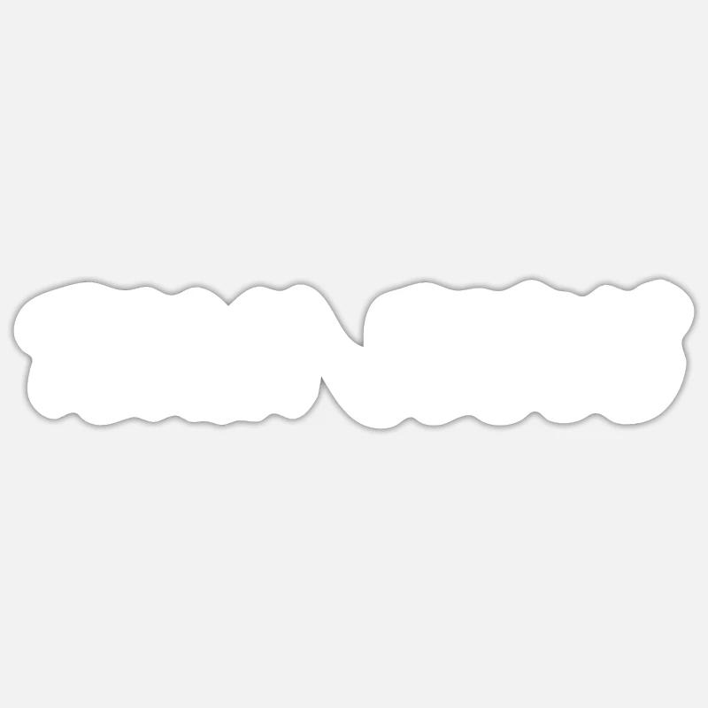 Team jesus - Sticker taille S (10 x 10 cm) - blanc mat