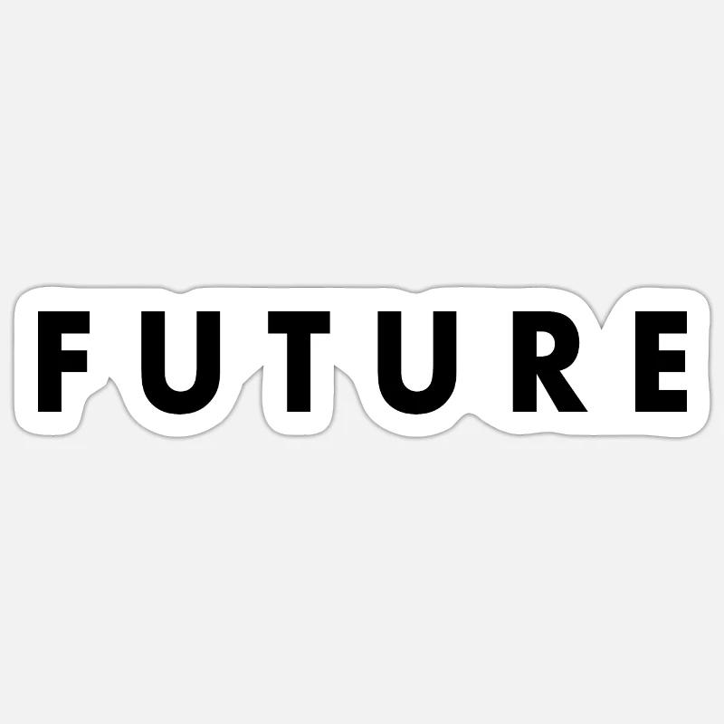 Future - Sticker Größe S (10 x 10 cm) - Mattweiß