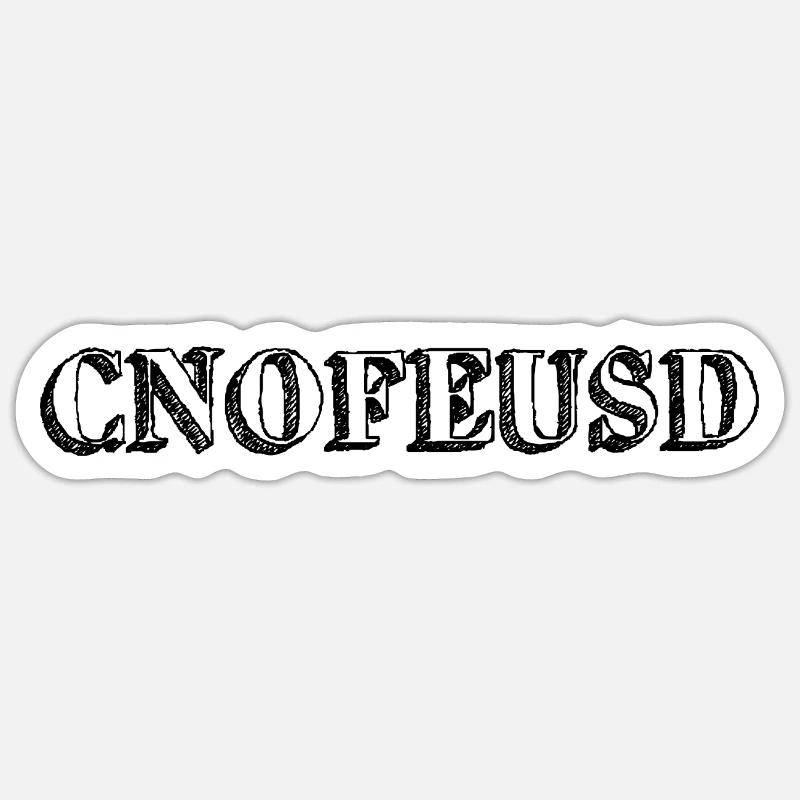 Confus - Sticker taille S (10 x 10 cm) - blanc mat