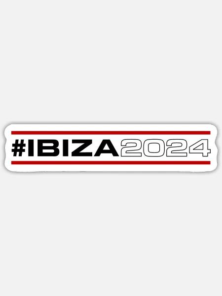 Ibiza 2024 - Sticker Größe S (10 x 10 cm) - Mattweiß