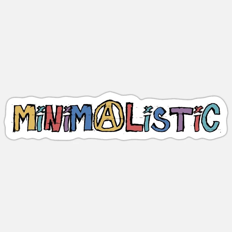 Minimalistic Sticker size S (10 x 10 cm)