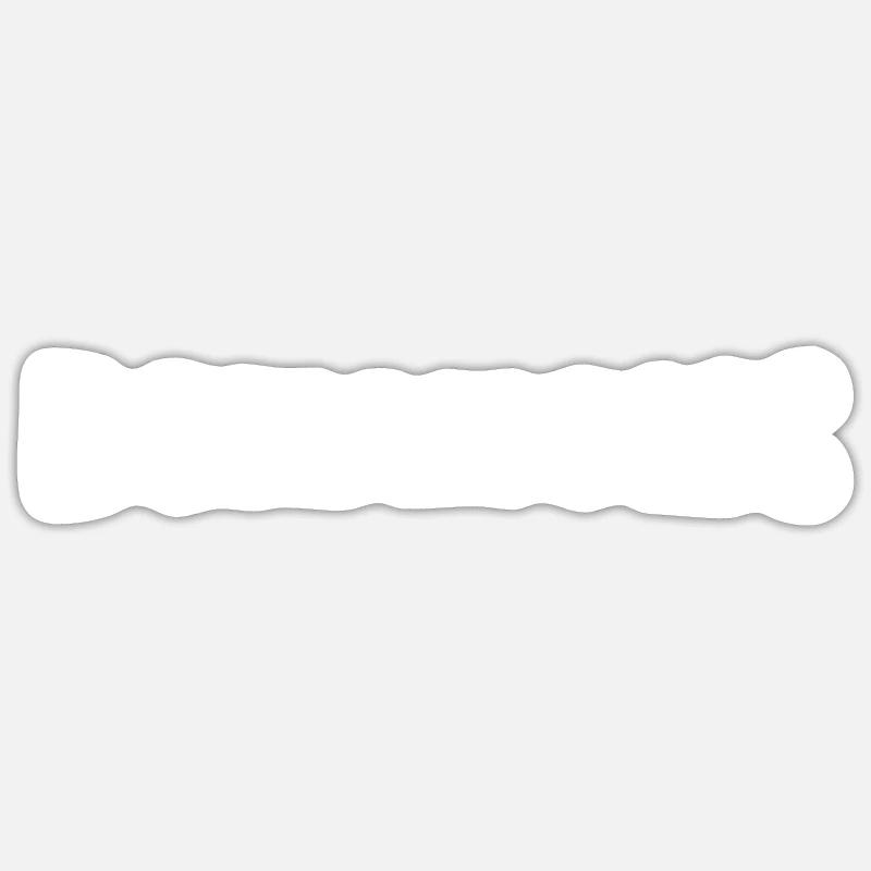 Accro à la boxe - Sticker taille S (10 x 10 cm) - blanc mat