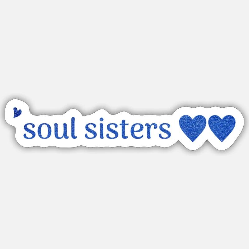 freunde - Sticker Größe S (10 x 10 cm) - Mattweiß