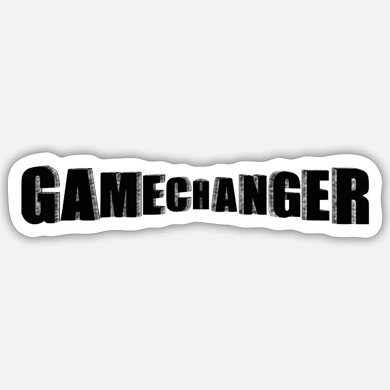 CHANGER LA DONNE - Sticker taille S (10 x 10 cm) - blanc mat