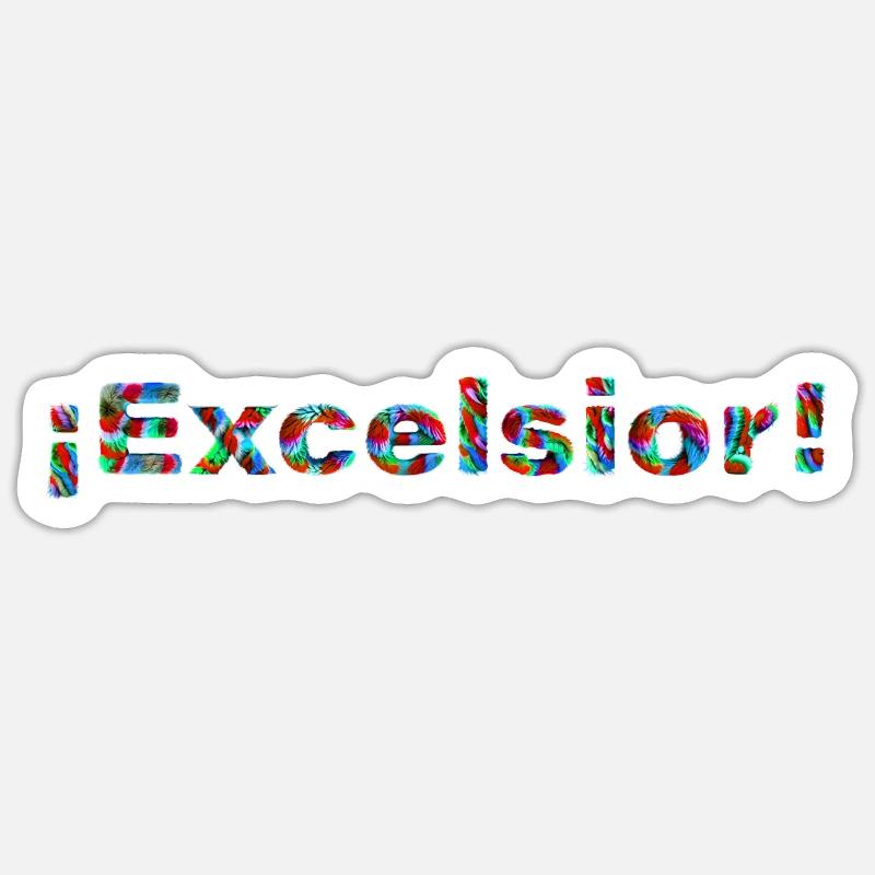 Excelsior - Sticker size S (10 x 10 cm) - white matte