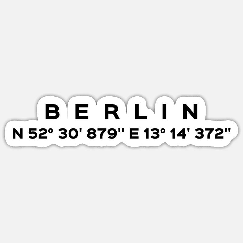 Berlin - Sticker size S (10 x 10 cm) - white matte