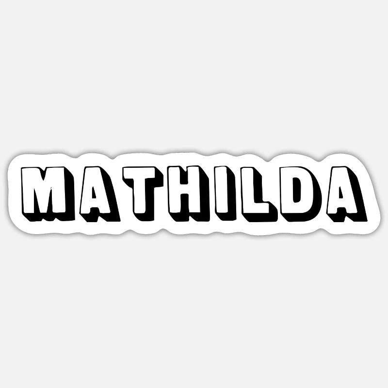 Nom - Mathilda Sticker taille S (10 x 10 cm)