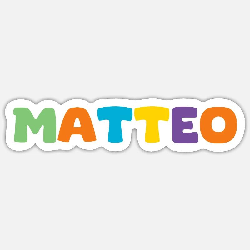 Nom - Matteo Sticker taille S (10 x 10 cm)
