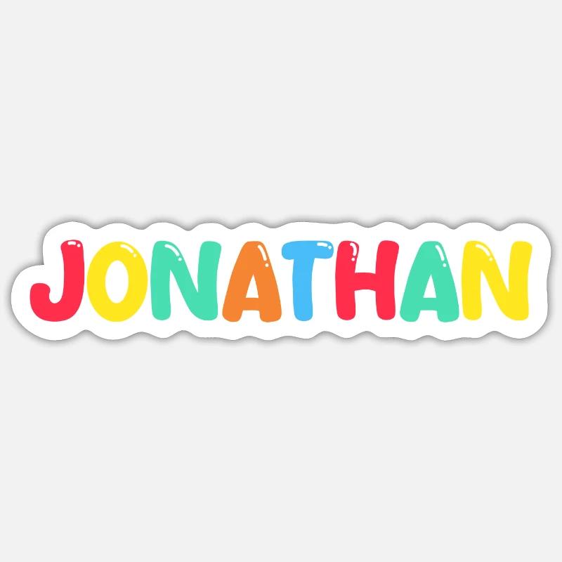 Nom - Jonathan Sticker taille S (10 x 10 cm)