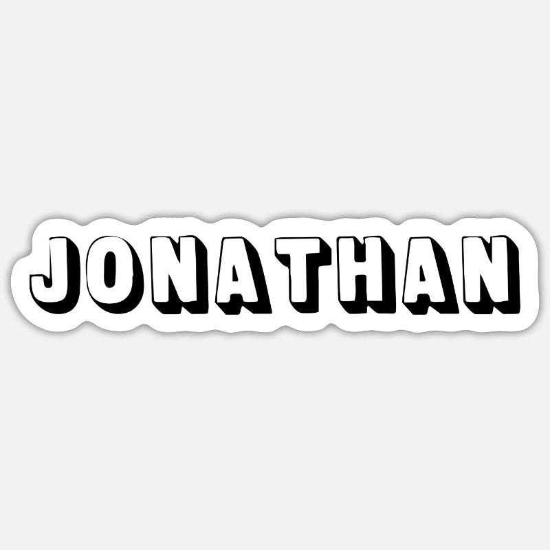 Nom - Jonathan Sticker taille S (10 x 10 cm)