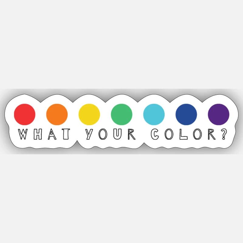 votre couleur - Sticker taille S (10 x 10 cm) - blanc mat
