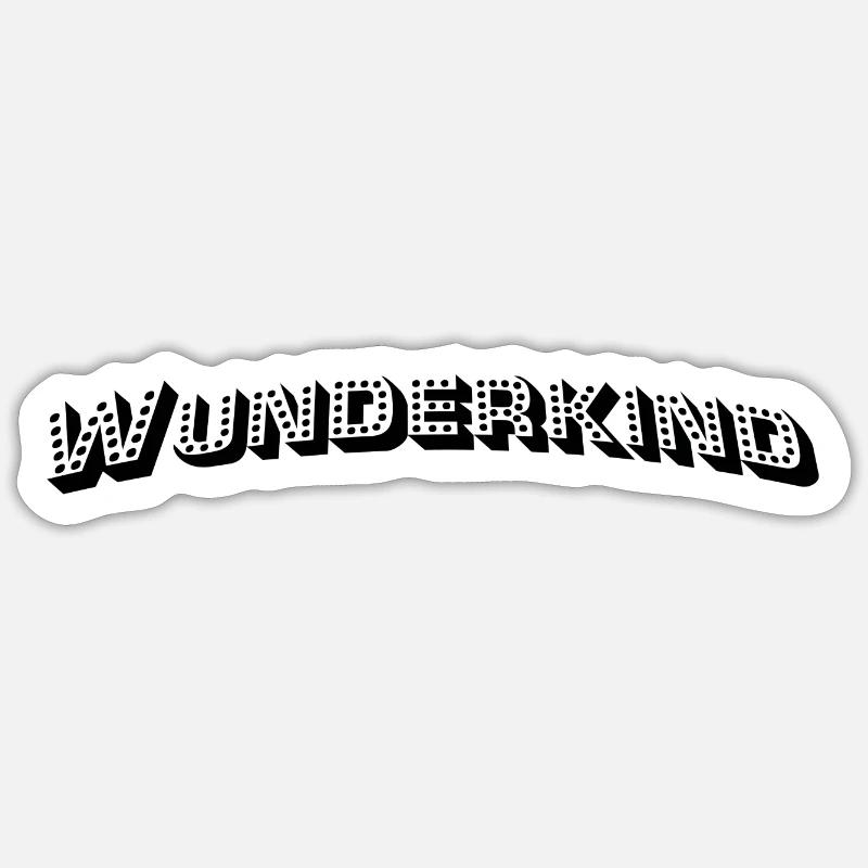 Wunderkind - Sticker Größe S (10 x 10 cm) - Mattweiß