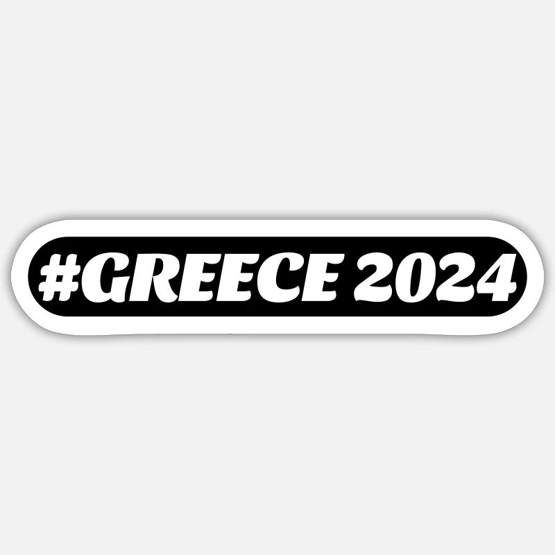 Greece 2024 - Sticker size S (10 x 10 cm) - white matte