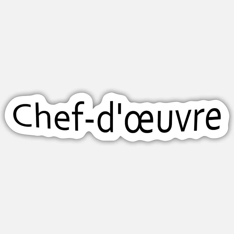 Chef d’œuvre Sticker taille S (10 x 10 cm)