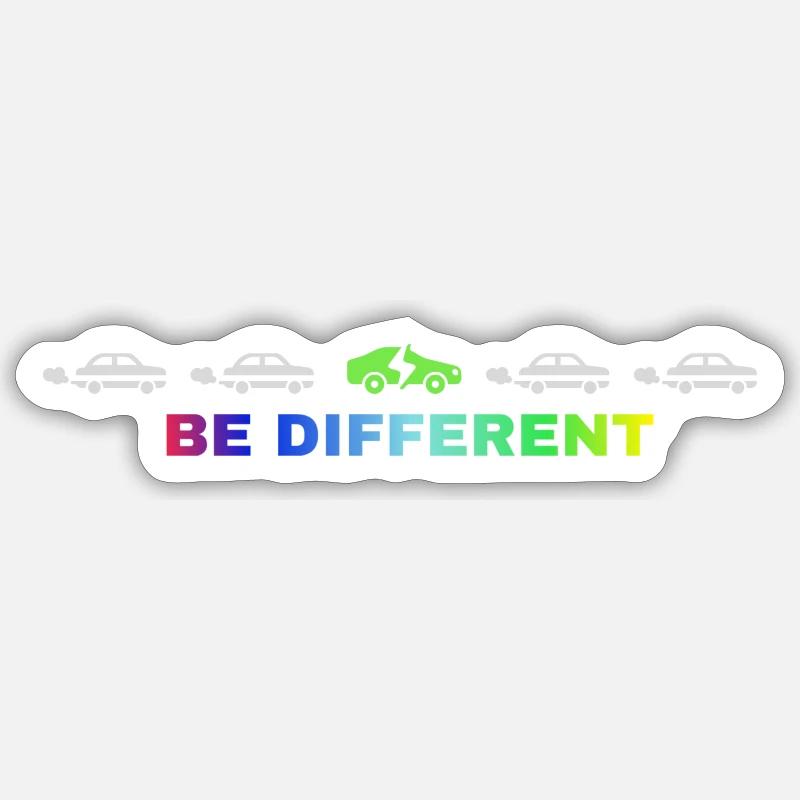 Be different Sticker Größe S (10 x 10 cm)