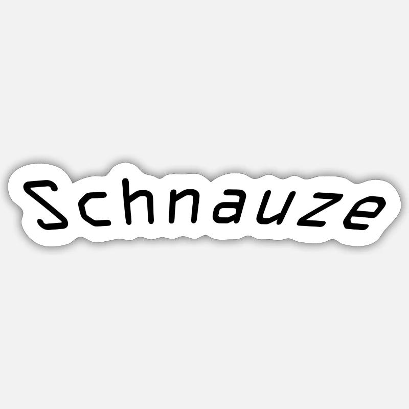 Museau - Sticker taille S (10 x 10 cm) - blanc mat