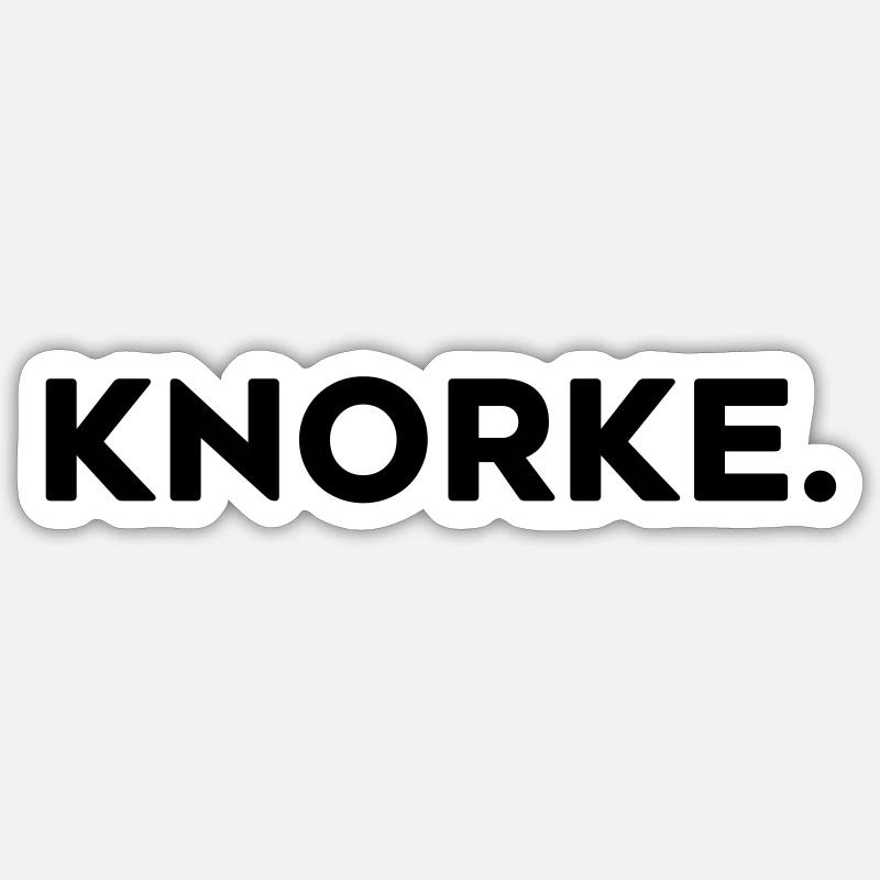 knorke - cool - Sticker taille S (10 x 10 cm) - blanc mat