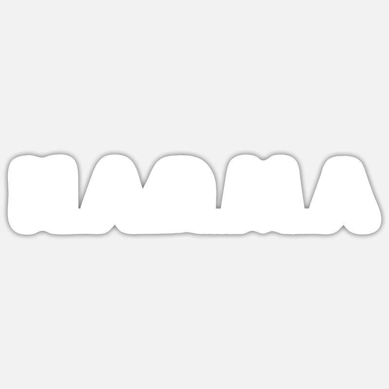 Karma - Sticker taille S (10 x 10 cm) - blanc mat