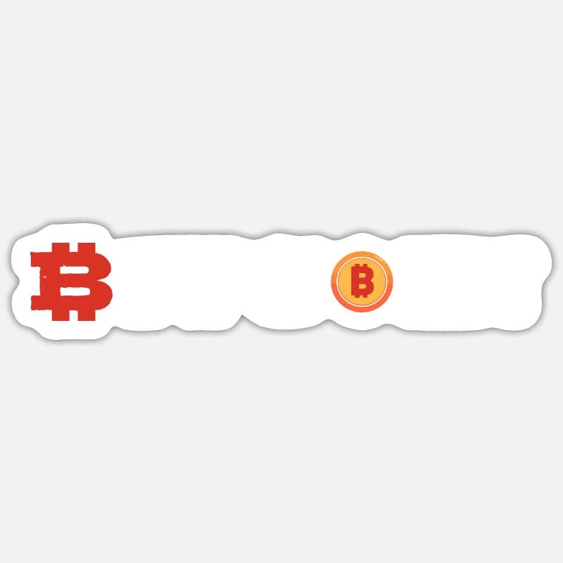 Bitcoin Sticker taille S (10 x 10 cm)